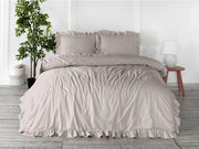 Постільна білизна Limasso Stonewashed Exclusive Ranforce 160 х 220 см Natural Krem