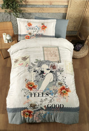 Постільна білизна First Choice 3D Satin 160x220 Feels Good