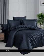 Постільна білизна First Choice Jacquard Satin DARK 200 х 220 см Feodora Navy Blue