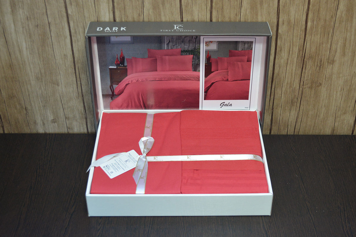 Постільна білизна First Choice Ranforce Deluxe DARK 200 х 220 см Gala Red