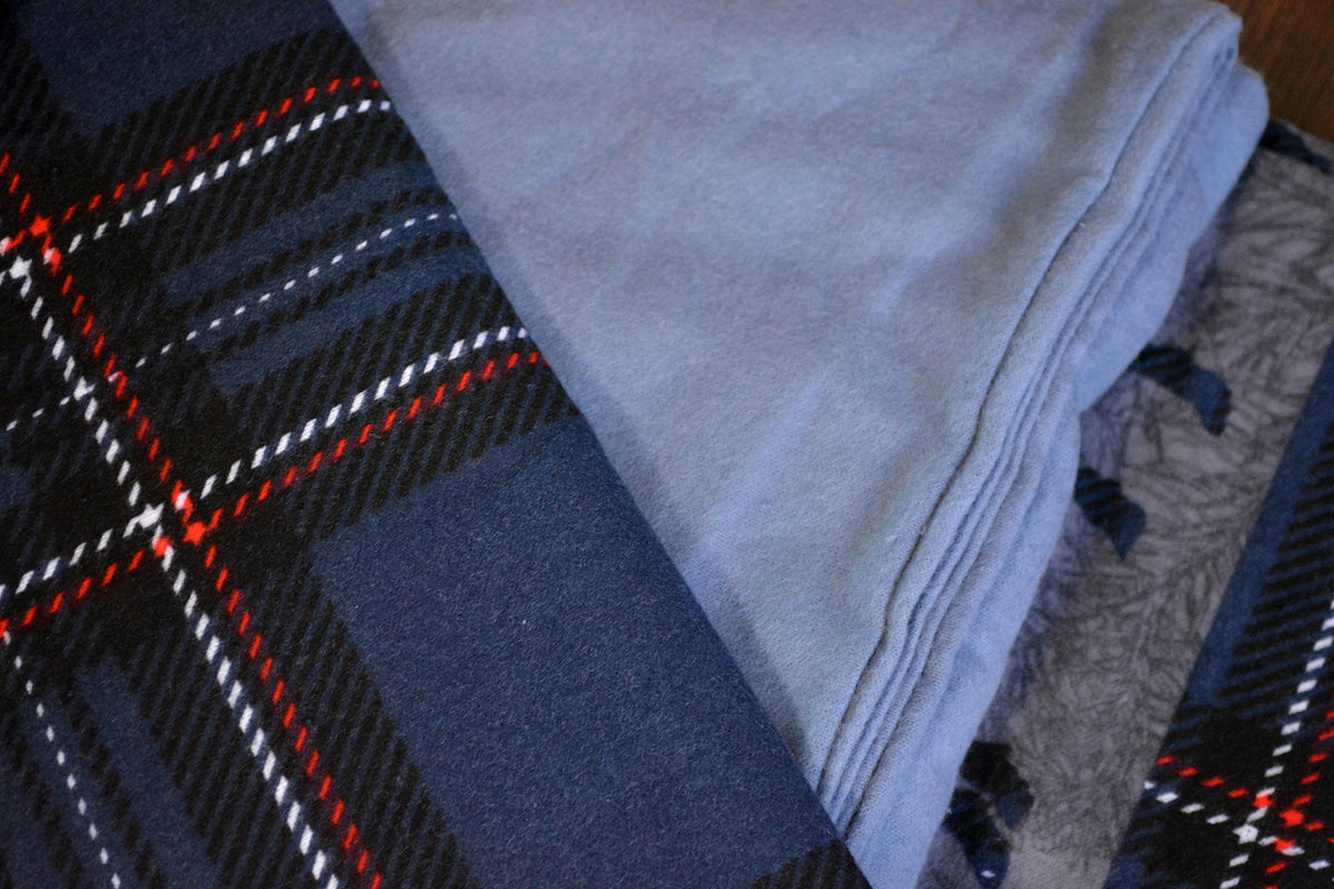 Комплект постільної білизни First Choice Flanel 200x220 см Happiness Navy Blue