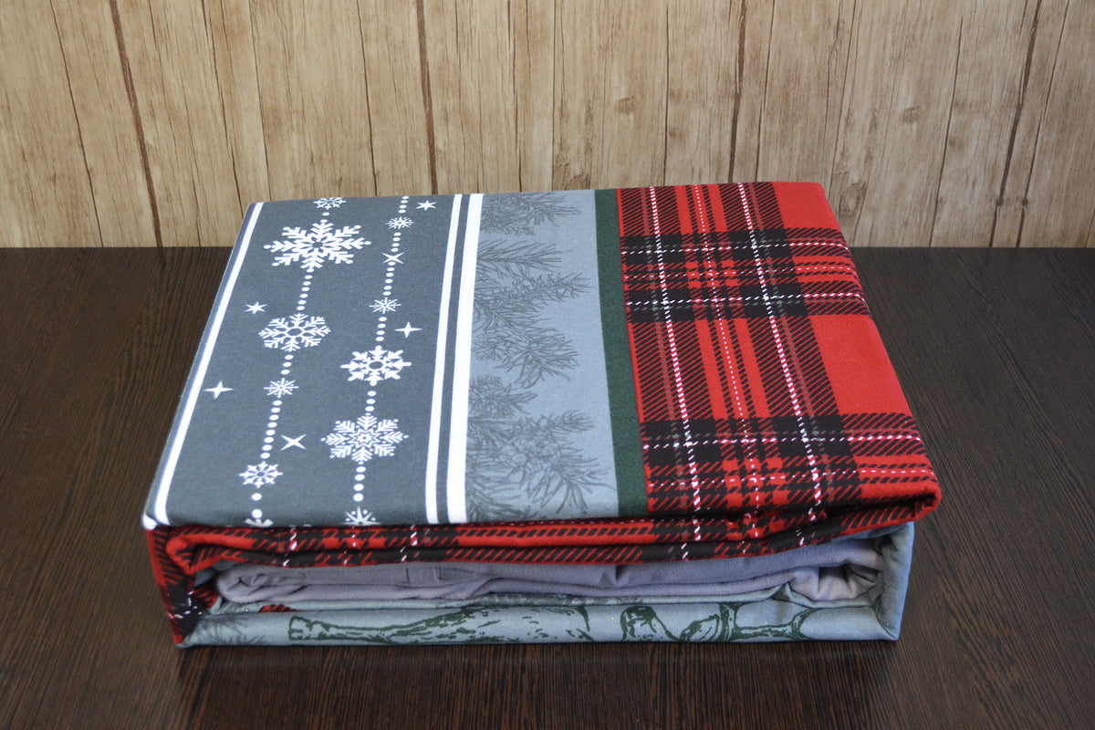 Комплект постільної білизни First Choice Flanel 200x220 см Happiness Red