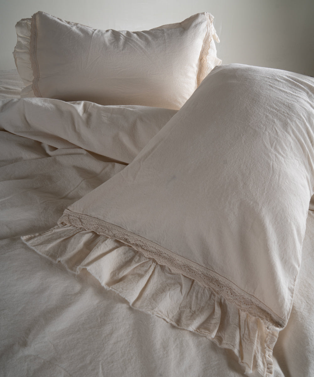 Постільна білизна Limasso Stonewashed Francesca 200 х 220 см Cream