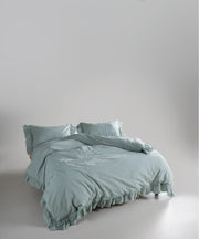 Постільна білизна Limasso Stonewashed Francesca 200 х 220 см Mint