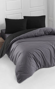 Постільна білизна Charlotte Colorpool Ranforse 160х220 см Siyah-Antrasit