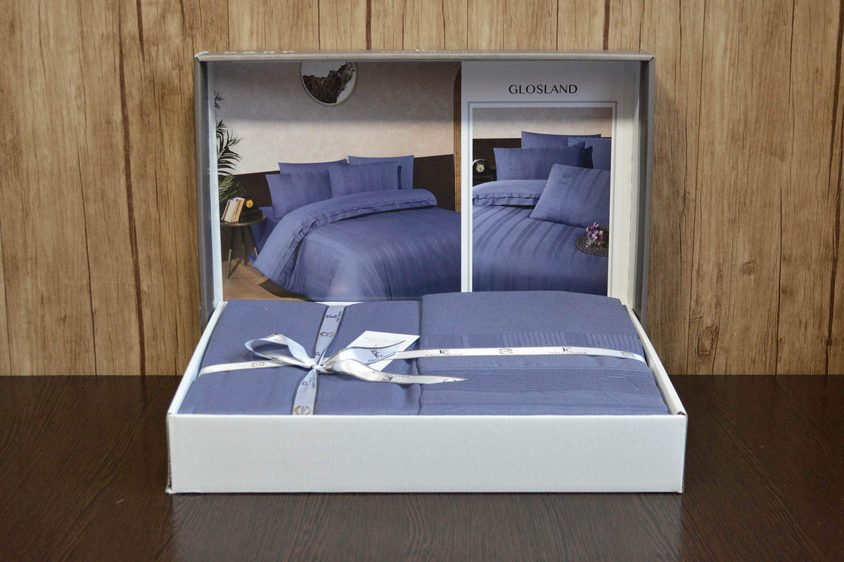 Постільна білизна First Choice Ranforce Deluxe DARK 200 х 220 см Glosland Aura
