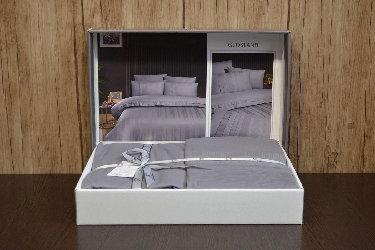 Постільна білизна First Choice Ranforce Deluxe DARK 200 х 220 см Glosland Quicksilver