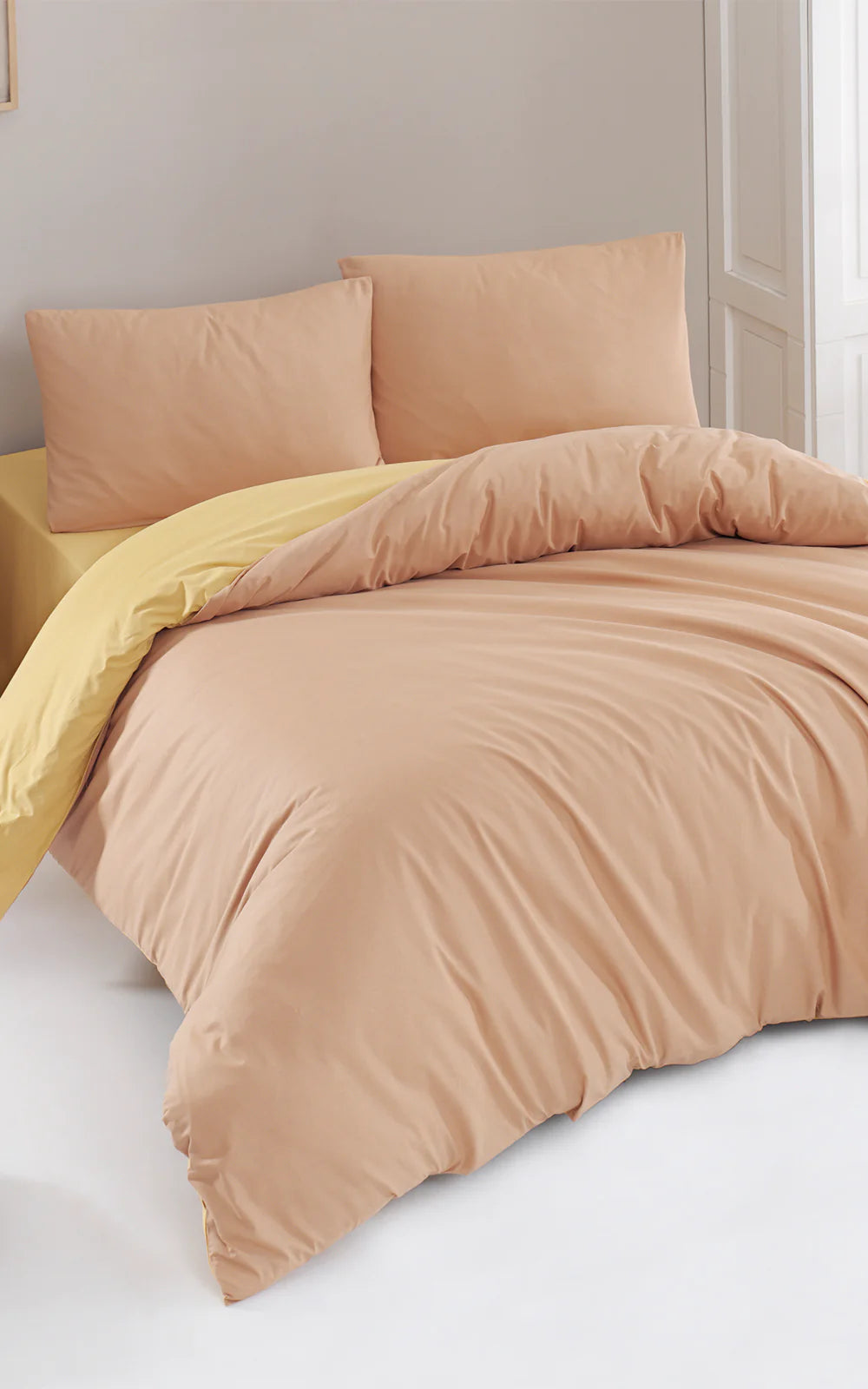 Постільна білизна Charlotte Colorpool Ranforse 200х220 см Karamel-Hardal