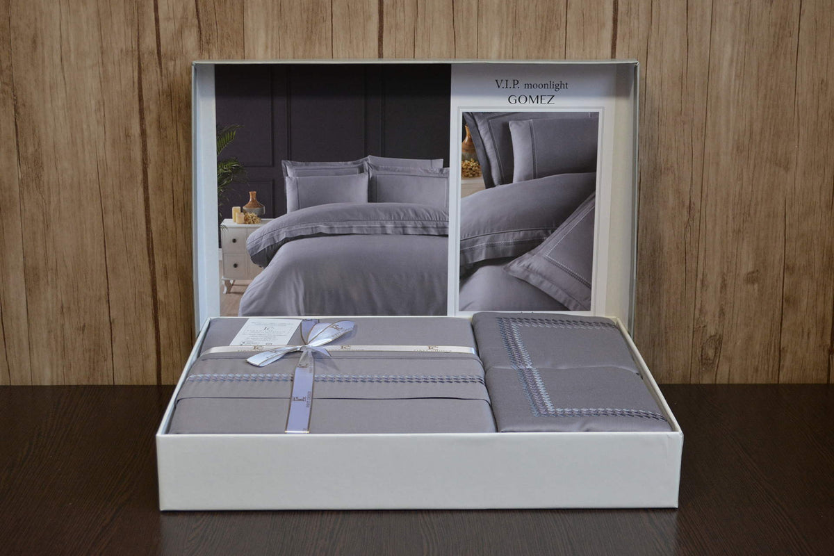 Постільна білизна First Choice V.I.P Satin Moonlight 200 х 220 см Gomez Quicksilver