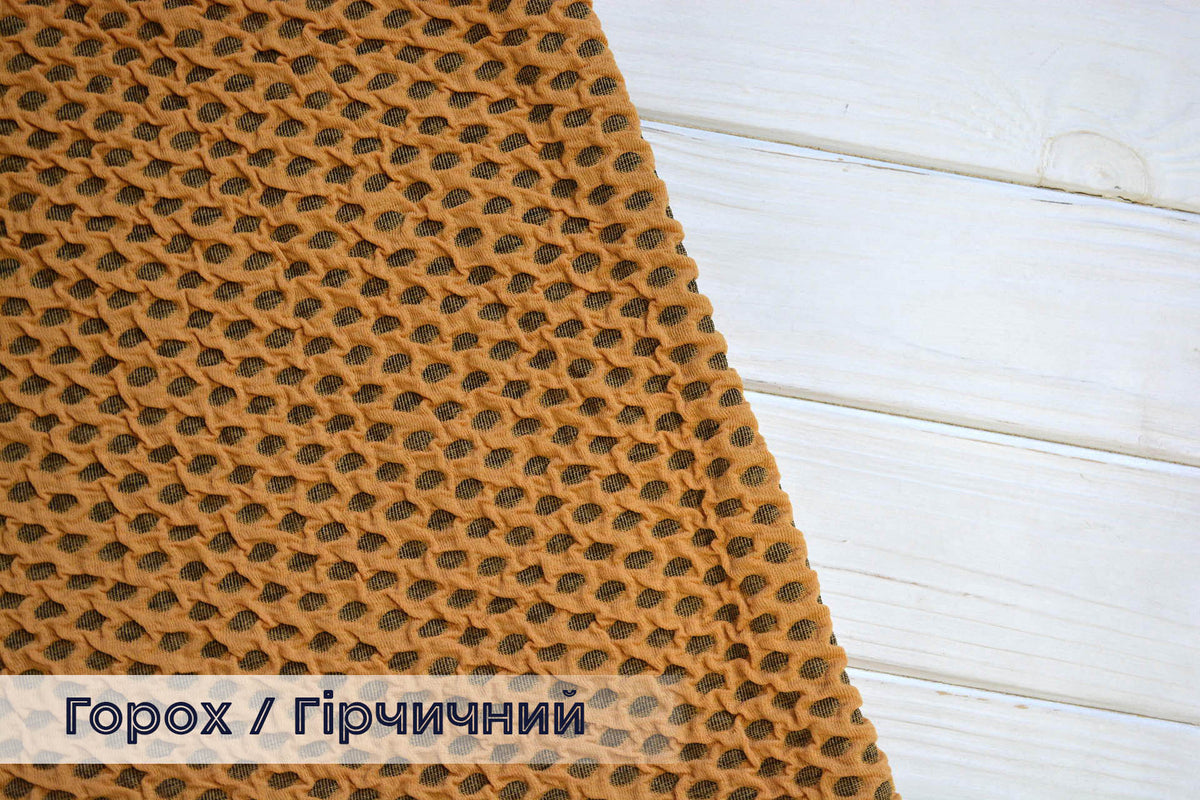Жакардові чохли на стільці без спідниці 2шт., з текстурою Горох