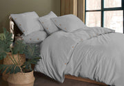 Постільна білизна Golden Colors Stonewashed 200 х 220 см Grey (перероблена бавовна)
