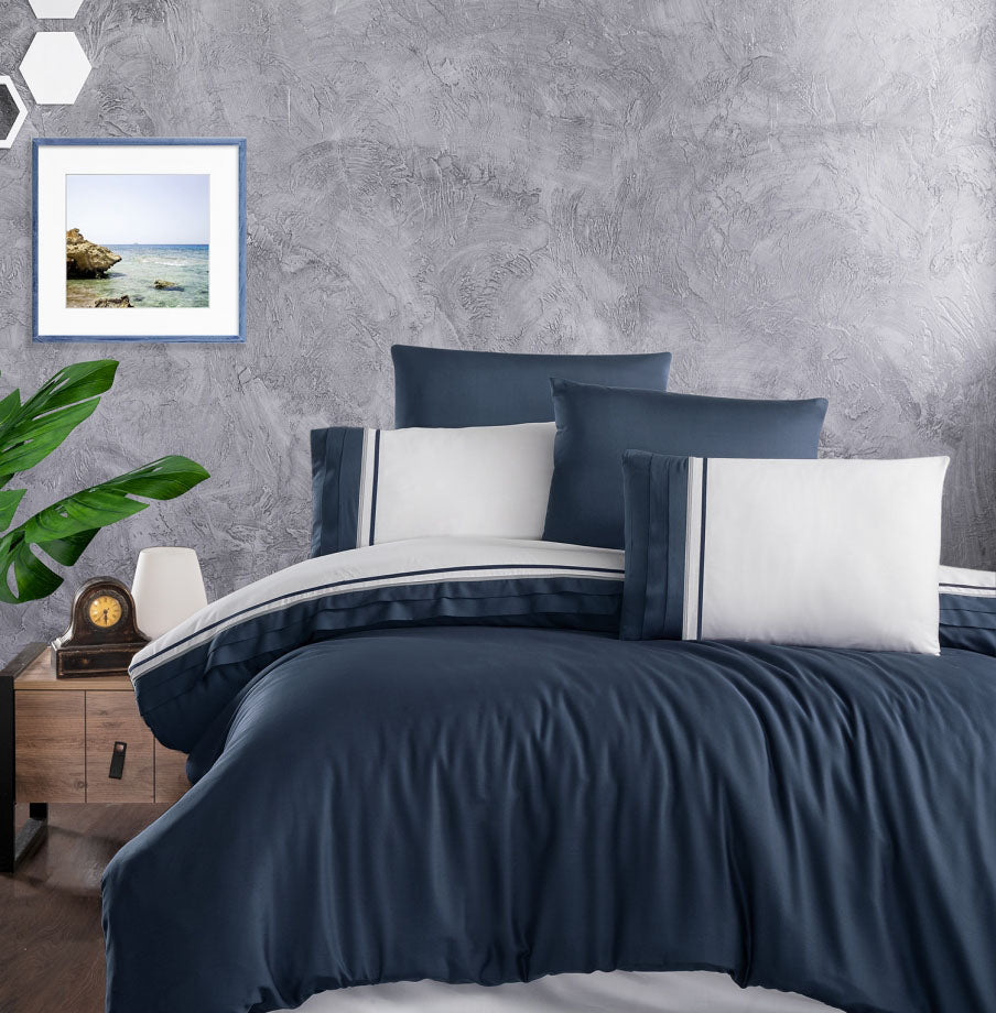 Постільна білизна First Choice Deluxe Satin 200 х 220 см Groovy Denim