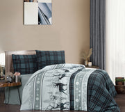Комплект постільної білизни First Choice Flanel 200x220 см Happiness Green