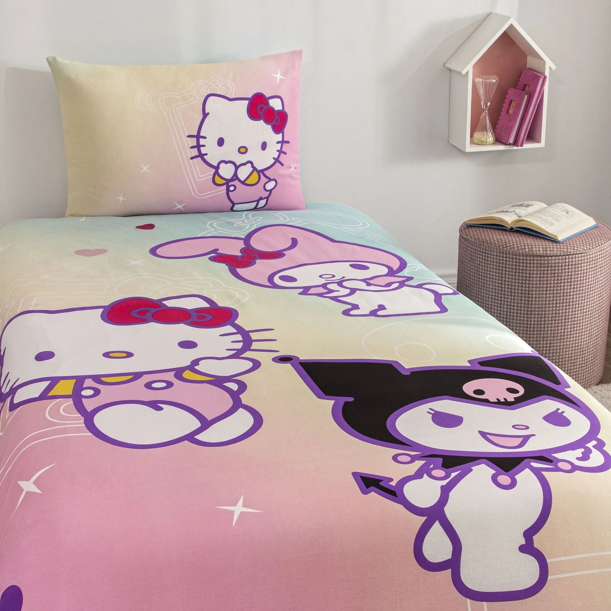 Постільна білизна TAC Disney 160×220 см Hello Kitty & Friends