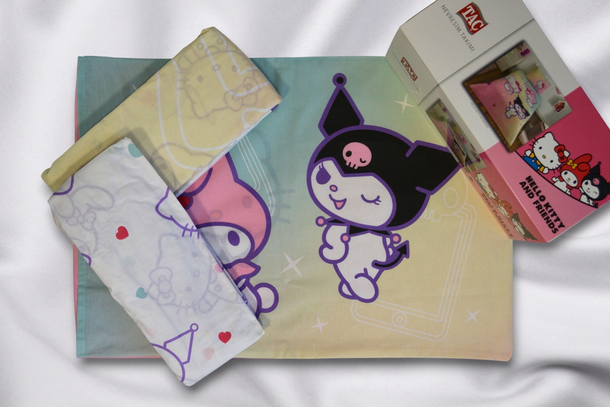 Постільна білизна TAC Disney 160×220 см Hello Kitty & Friends