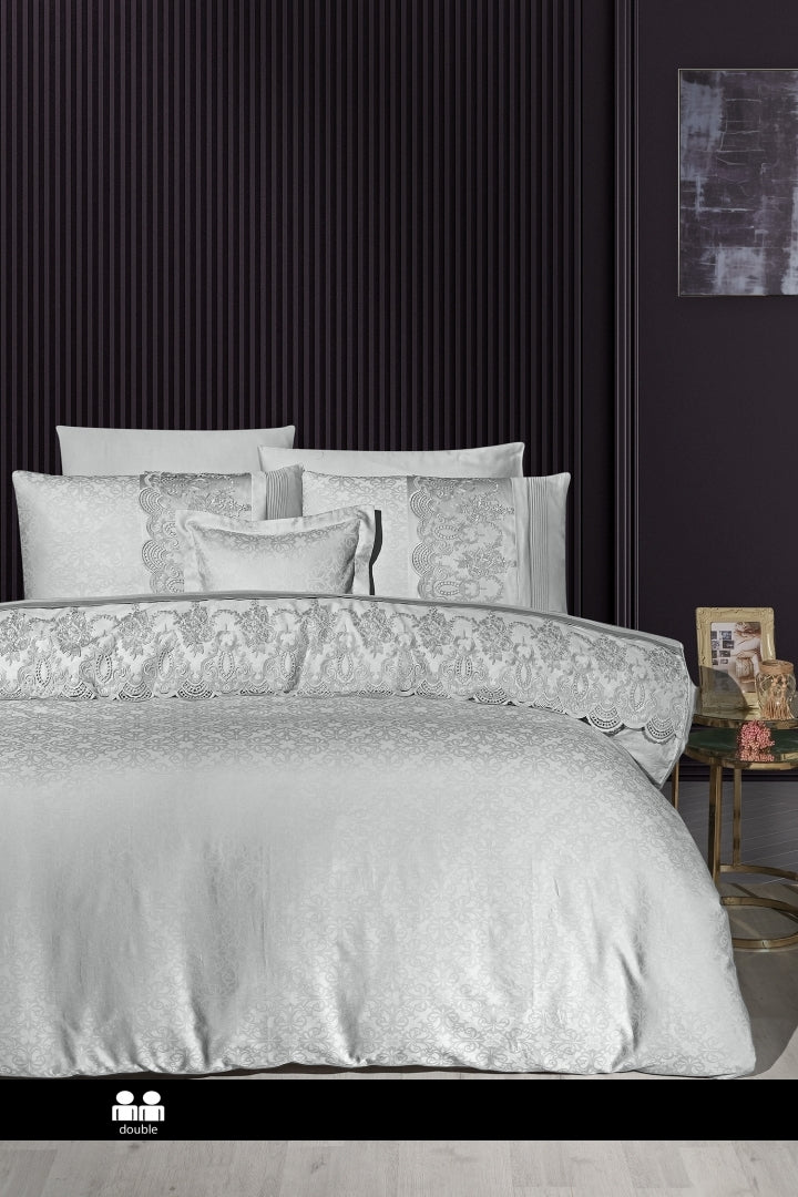 Постільна білизна First Choice V.I.P Satin Moonlight 200 х 220 см Hillary Grey