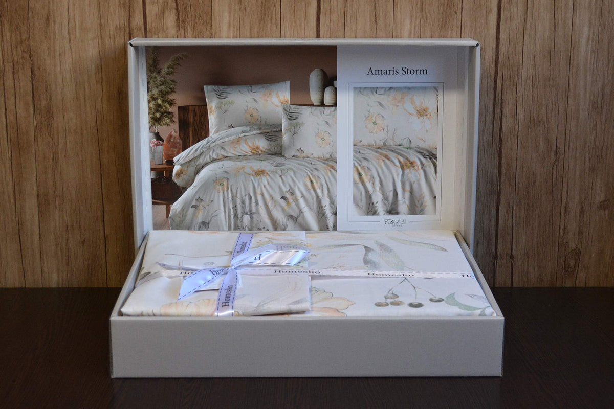 Постільна білизна First Choice Homesko Ranforse 160 х 220 см Amaris Storm