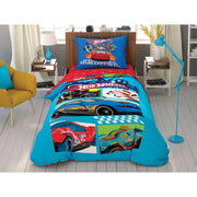 Постільна білизна TAC Disney 160x220 см Hot Wheels Challange Accepted