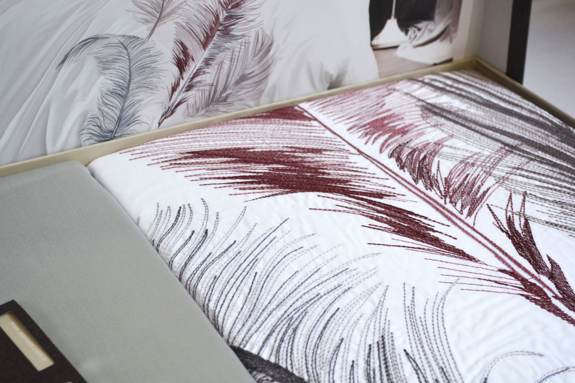 Комплект постільної білизни Dantela Digital Satin 200х220 см Iz Beyaz