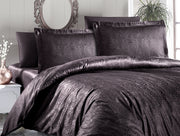 Постільна білизна First Choice Jacquard Satin DARK 200 х 220 см Athena Brown