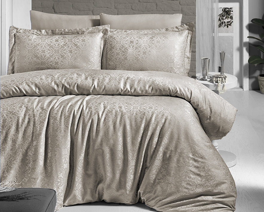 Постільна білизна First Choice Jacquard Satin 200 х 220 см Lamone Soil