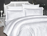Постільна білизна First Choice Jacquard Satin 200 х 220 см Misra White