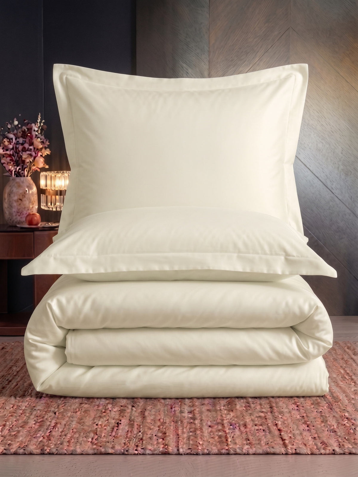 Комплект постільної білизни Issimo Vegan Silk 200х220 см Jade Cream