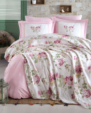 Постільна білизна Istanbul 220x240 Jardin parfum з дифузором і пледом Lila