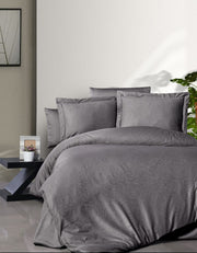 Постільна білизна First Choice Jacquard Satin DARK 200 х 220 см Feodora Quick Silver