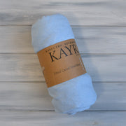 Простирадло Kayra  200 x 220 +25 см махрове на гумці - Небесний