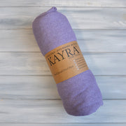 Простирадло Kayra 90 x 200 +25 см махрове на гумці - Фіолетовий