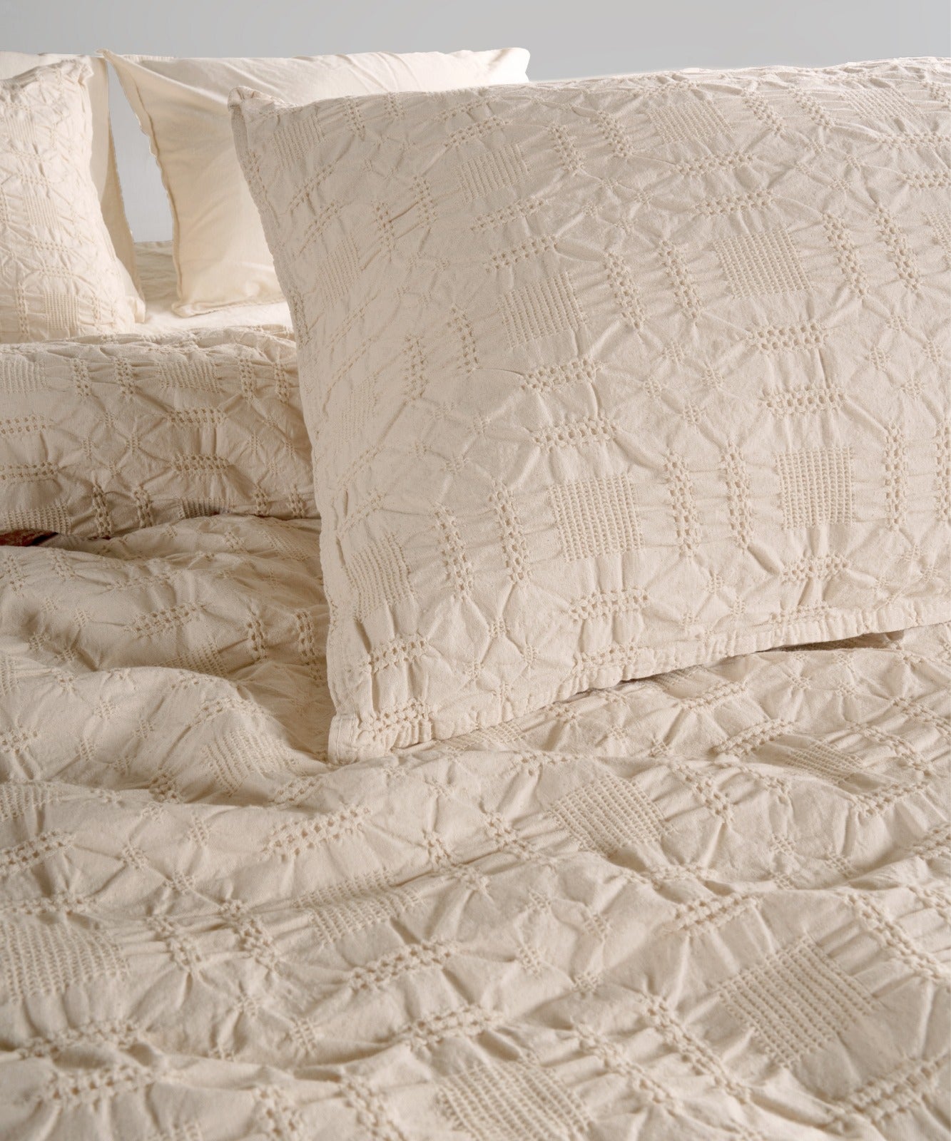 Постільна білизна Limasso Stonewashed Kristal 200 х 220 см Akdeniz Krem