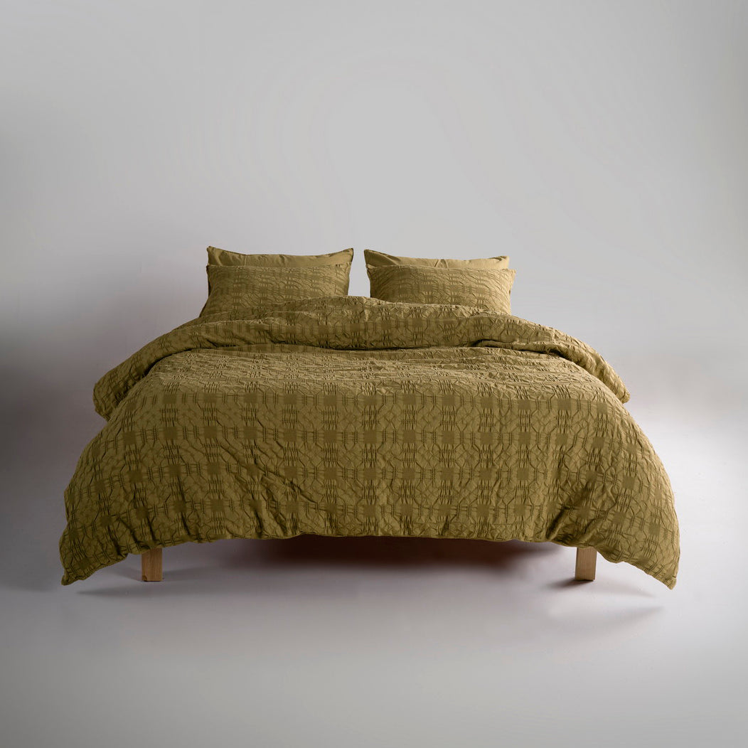 Постільна білизна Limasso Stonewashed Kristal 200 х 220 см Olive