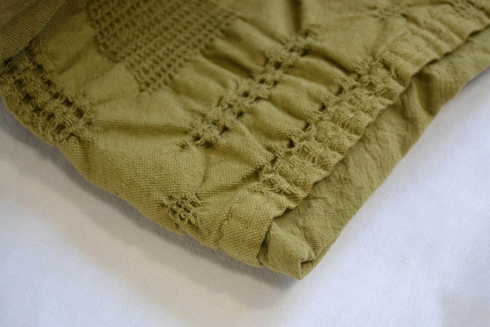 Постільна білизна Limasso Stonewashed Kristal 200 х 220 см Olive