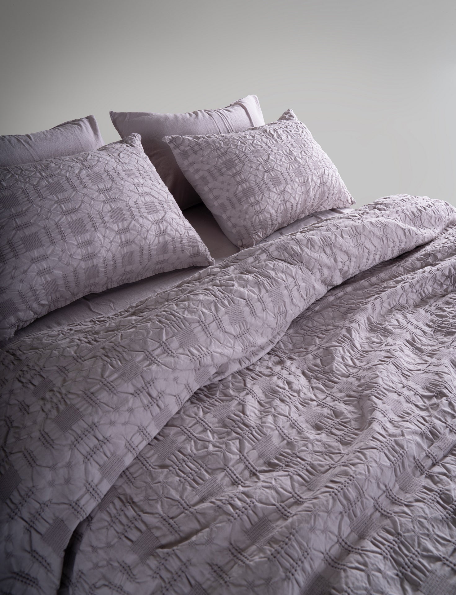 Постільна білизна Limasso Stonewashed Kristal 200 х 220 см Opal Grey