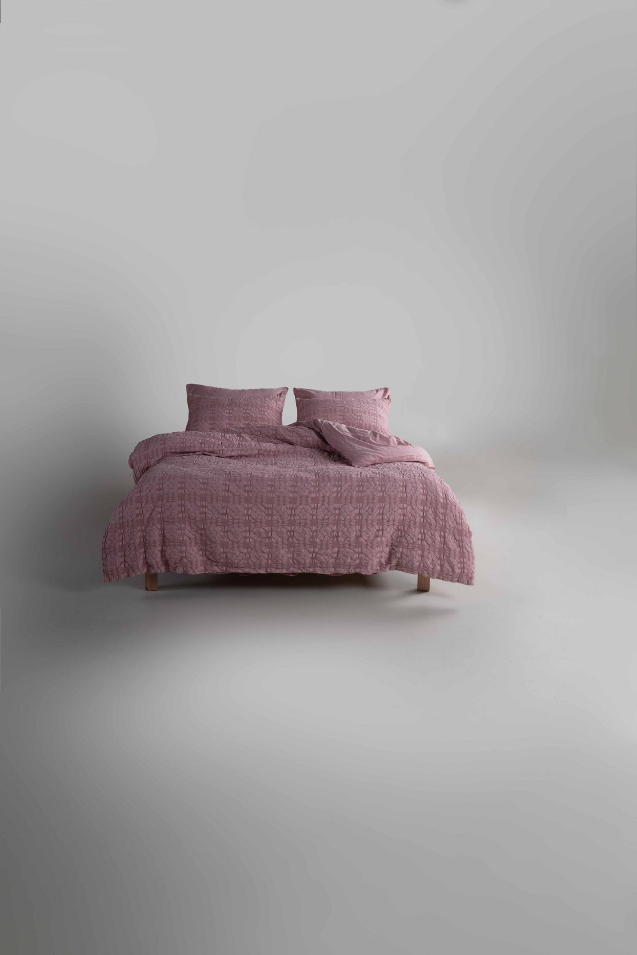 Постільна білизна Limasso Stonewashed Kristal 200 х 220 см Pale Mavue