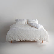 Постільна білизна Limasso Stonewashed Kristal Сімейний (2 шт 160 х 220 см) Snow White