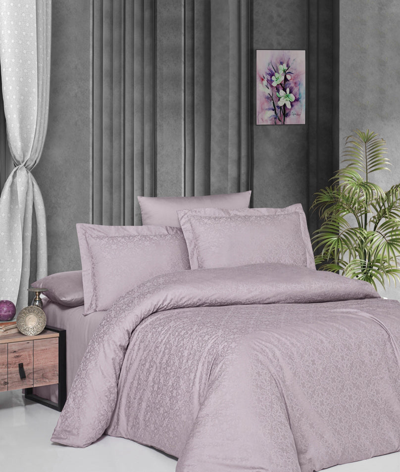 Постільна білизна First Choice Jacquard Satin 200 х 220 см Lamone Lavender
