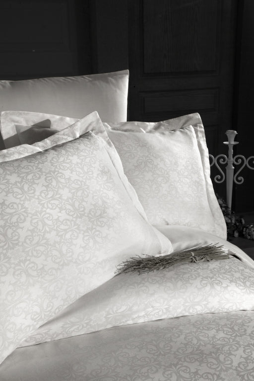 Постільна білизна First Choice Jacquard Satin 200 х 220 см Lamone Cream