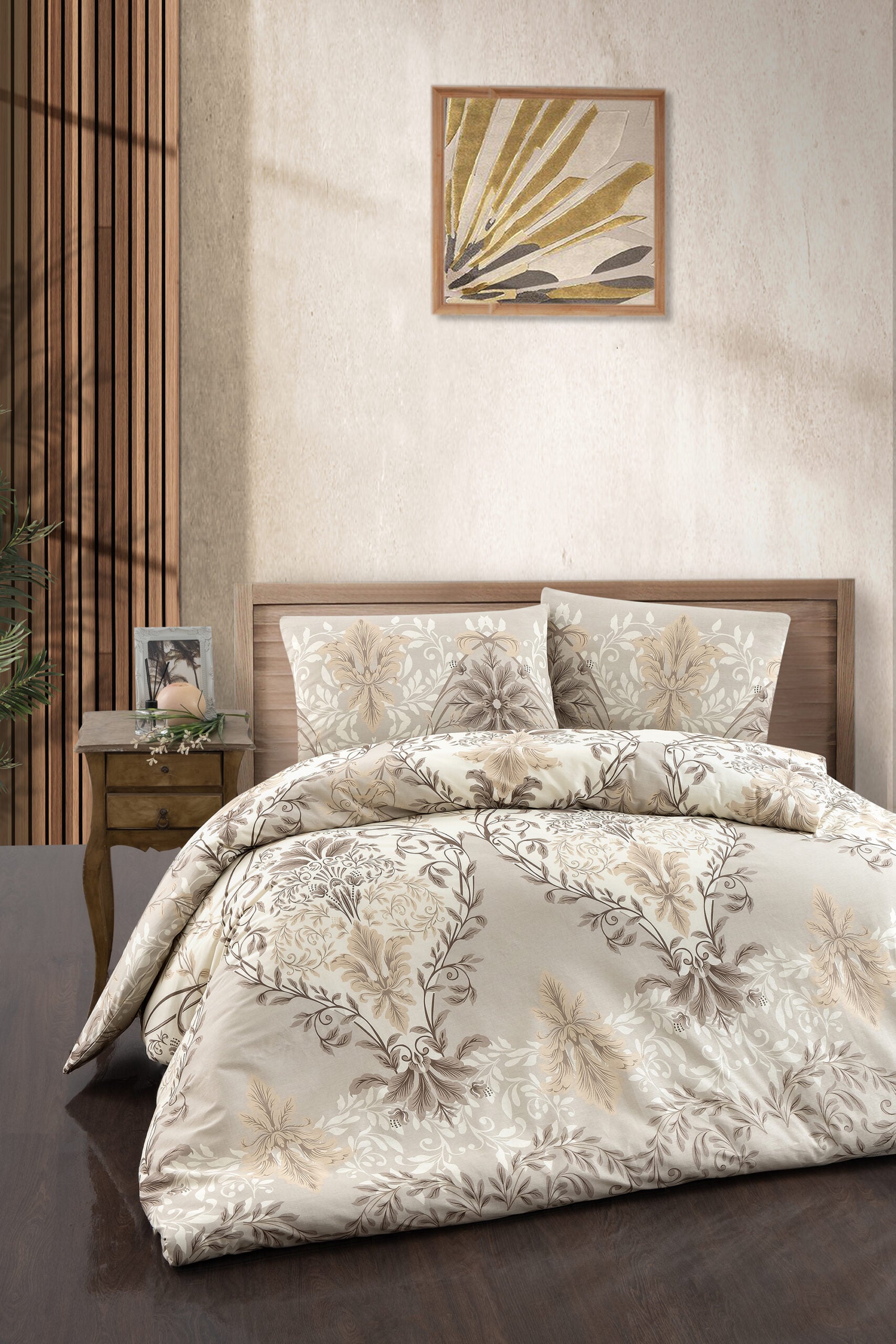 Постільна білизна First Choice Homesko Ranforse сімейний 160 х 220 см Lara Ekru