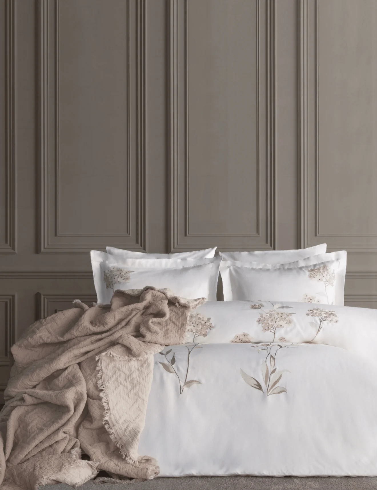 Постільна білизна з покривалом Dantela Satin 200 x 220 см Lavinya Bej