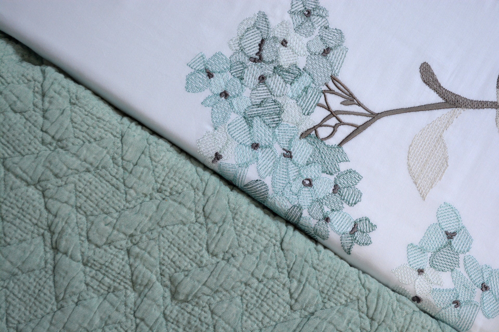 Постільна білизна з покривалом Dantela Satin 200 x 220 см Lavinya Mint