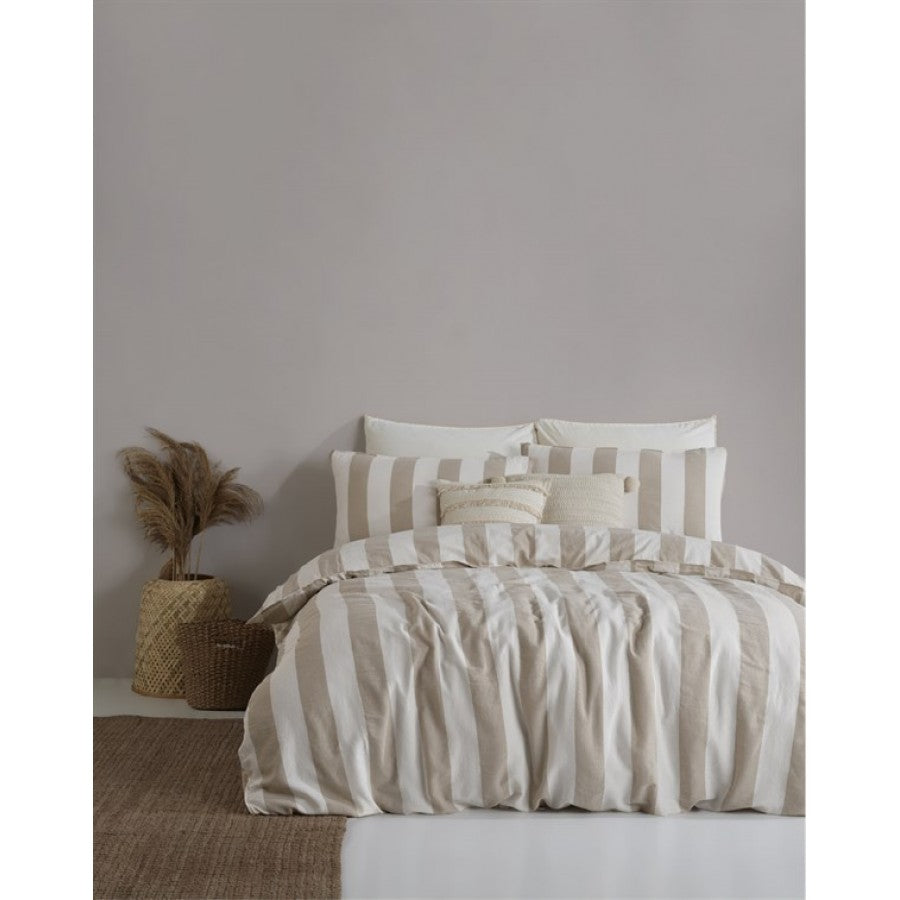 Постільна білизна Limasso Stonewashed Ligne Epaisse 200 х 220 см Bej
