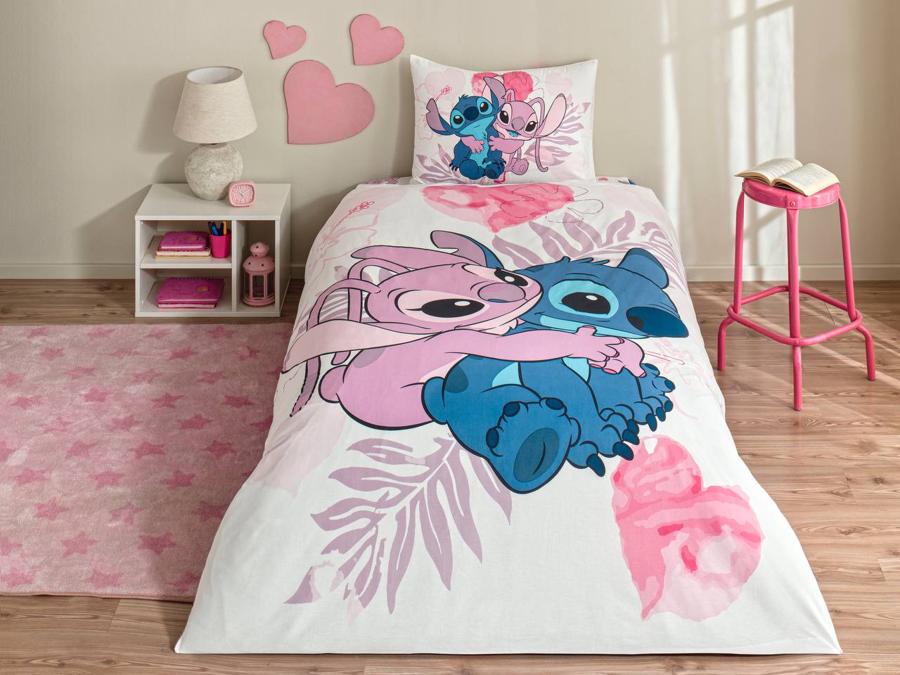 Постільна білизна TAC Disney 160x220 см Lilo & Stitch