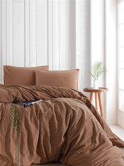 Постільна білизна Limasso Stonewashed Ranforse 160 х 220 см Cinnamon Stix