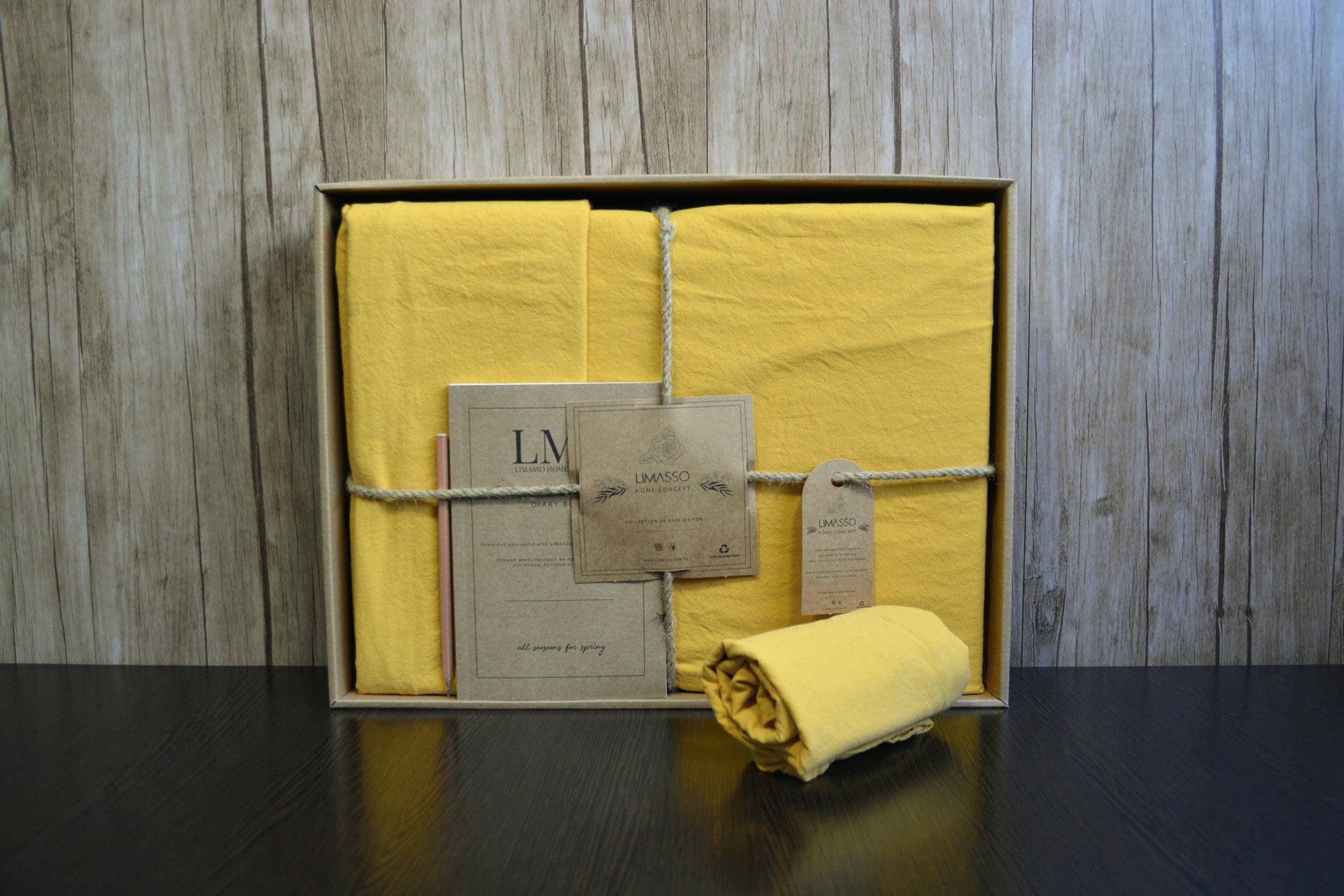 Постільна білизна Limasso Stonewashed Standart 200 х 220 см Lemonade