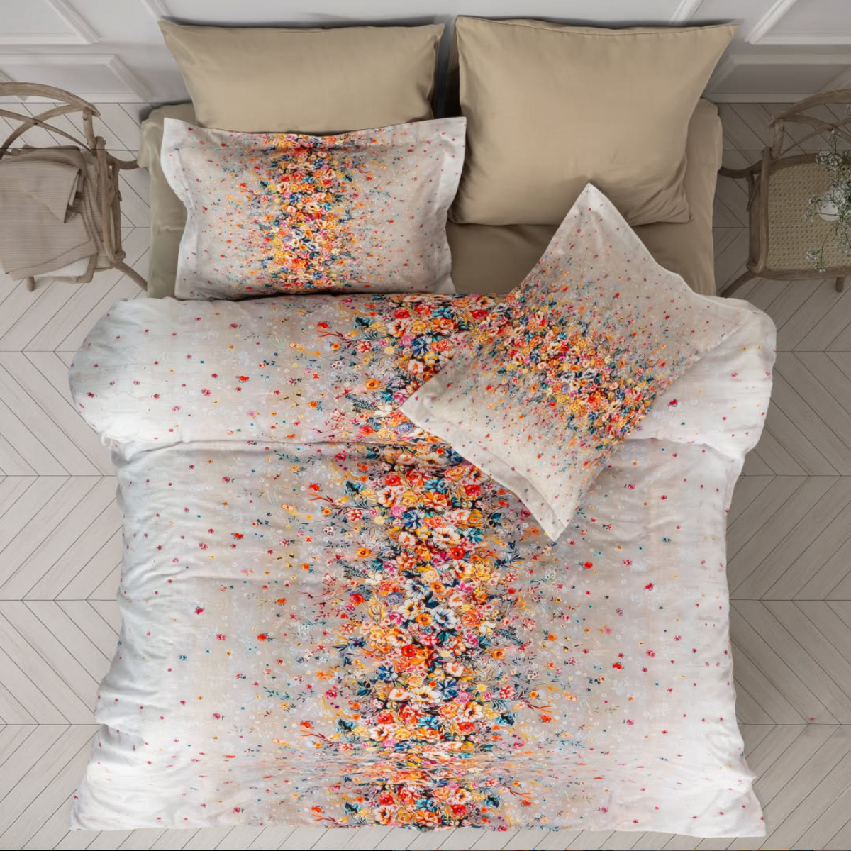 Комплект постільної білизни Prima Casa Digital Satin 200 х 220 см Linya