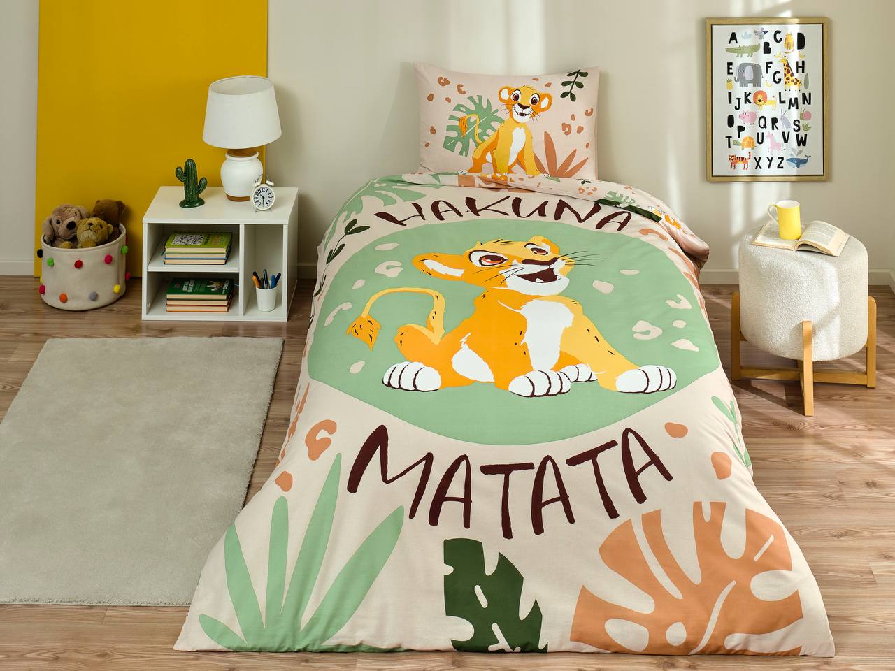 Постільна білизна TAC Disney 160×220 см  Lion King Jungle