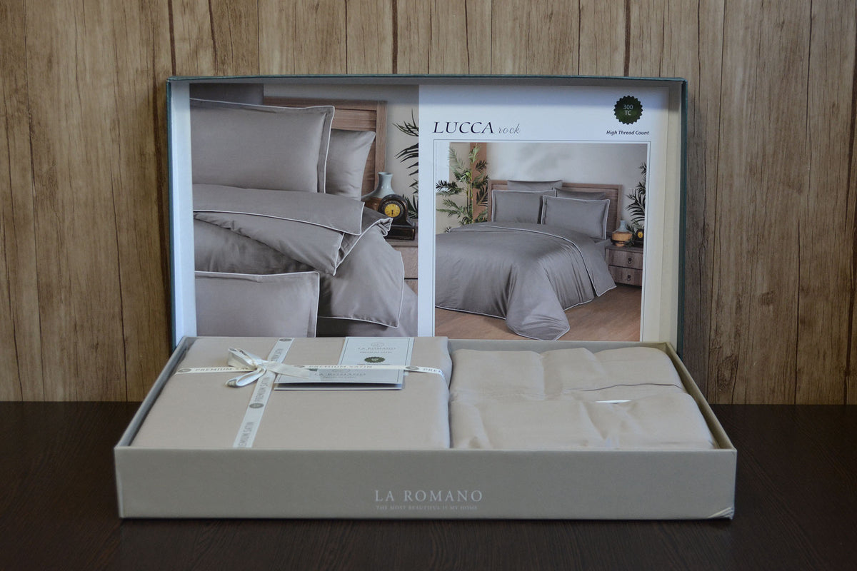 Постільна білизна La Romano Premium Satin 200×220 см Lucca Rock
