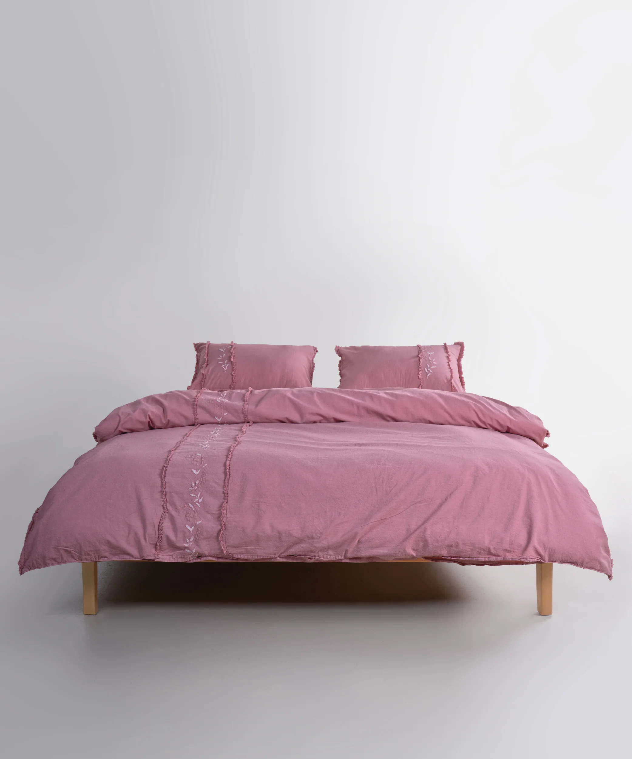 Постільна білизна Limasso Stonewashed Lucyna 200 х 220 см Old Rose